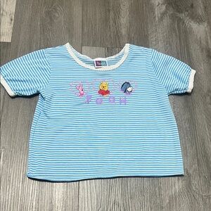 Disney kids vintage Winnie the Pooh Striped Pooh Tee / size 6